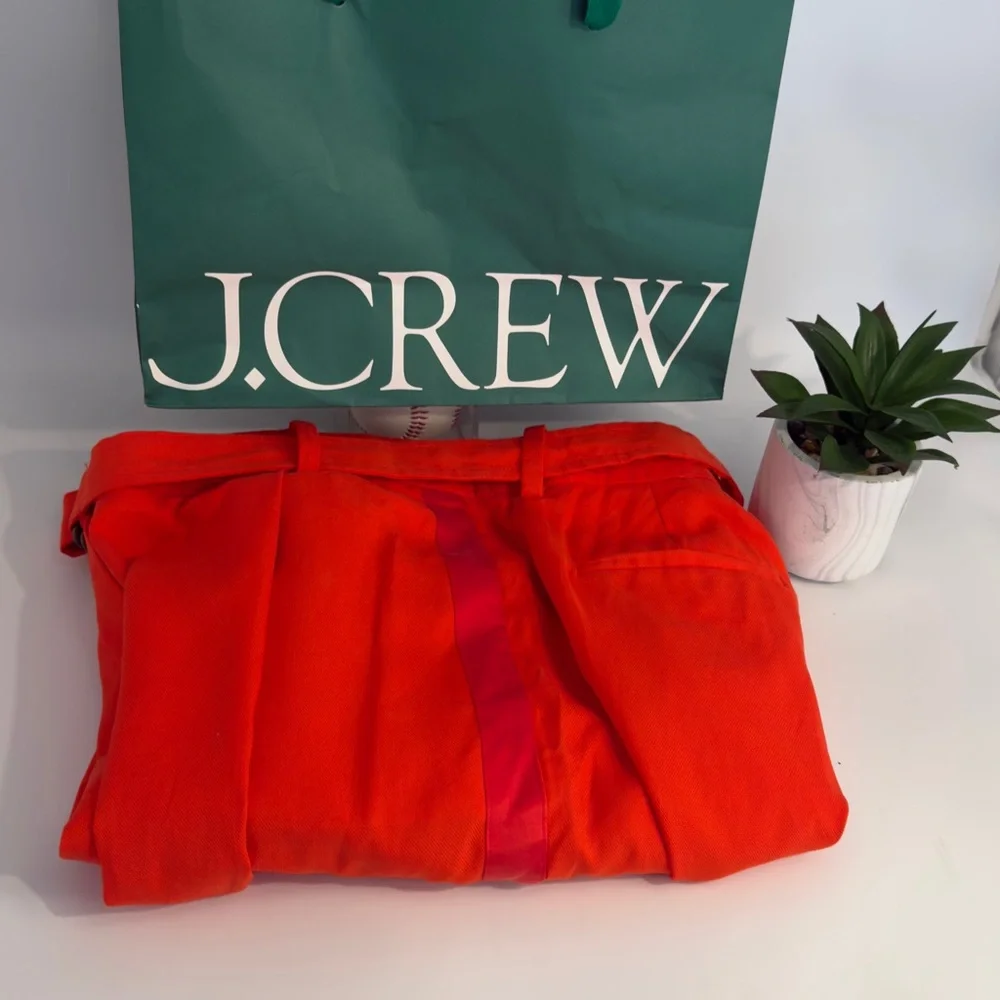 J.‎ Crew Vibrant bright orange/ red Trousers Sz 6